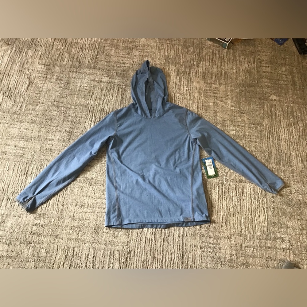 L.L. Bean light blue insect repellent hoodie kids size Large